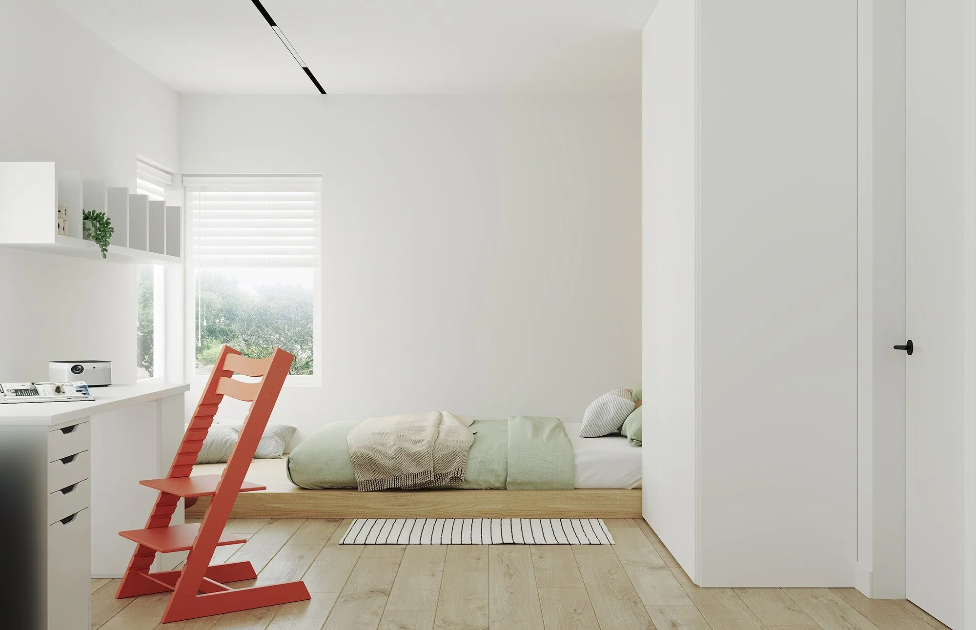 California tiburon modern interior kids boy bedroom 3 — Acacia retreat house